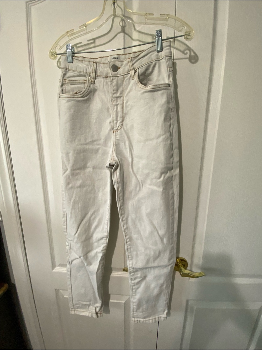 Cotton On High-Rise Cream Jeans